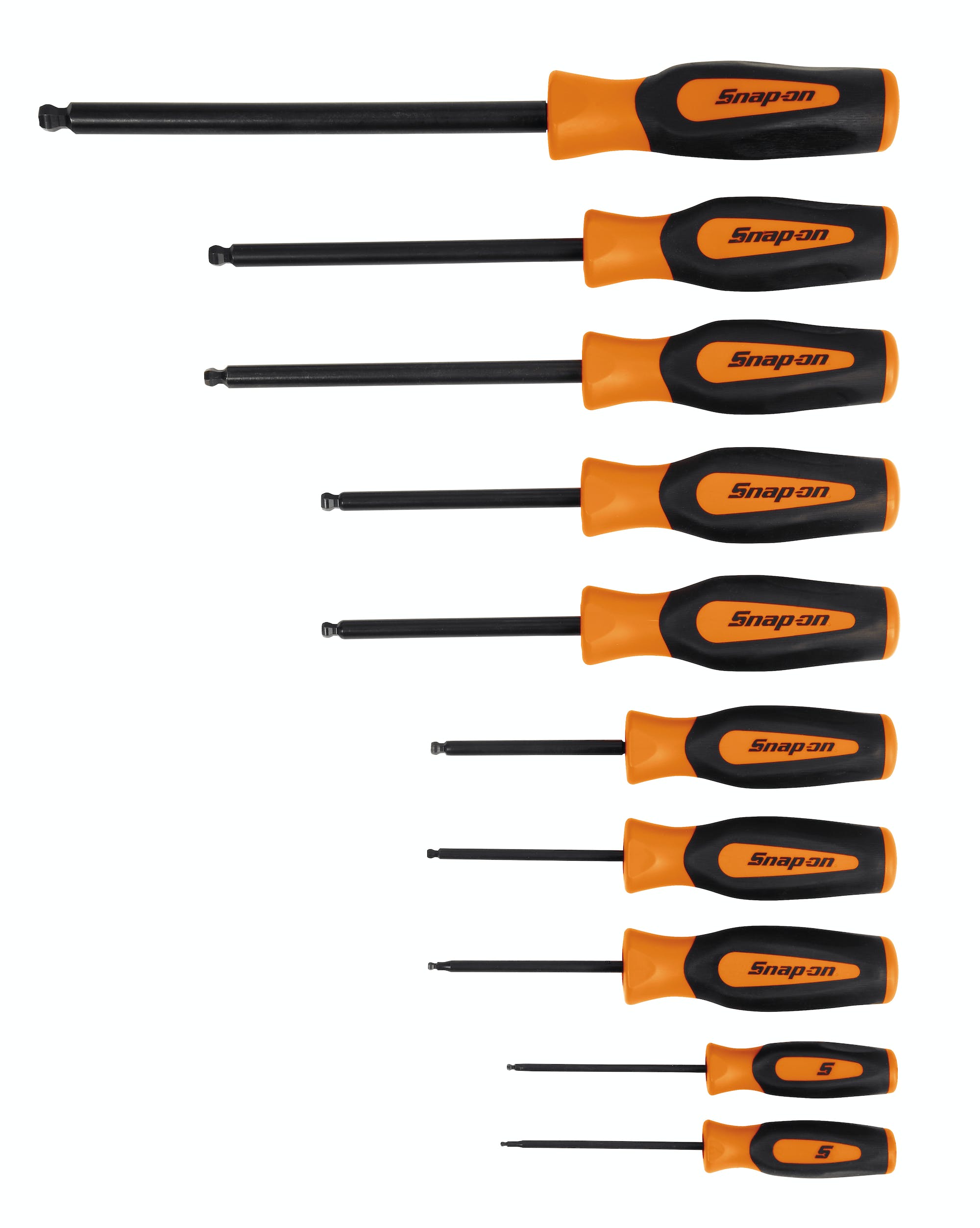 10 pc Ball Hex Instinct® Screwdriver Set (Orange) | SGAB1000BO 10 pc Ball Hex Instinct® Screwdriver Set (Orange) | SGAB1000BO